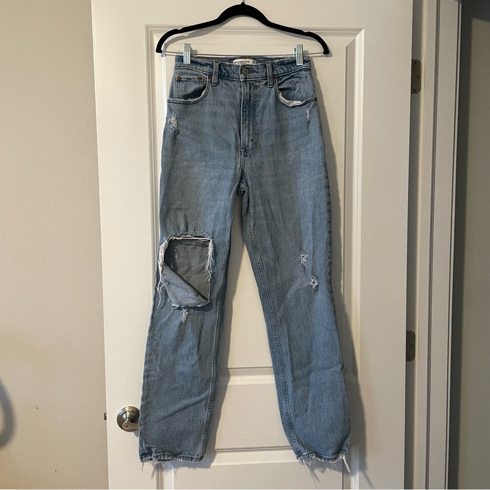 Abercrombie curve love 90s straight ultra high rise jean